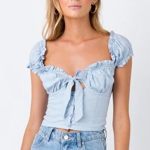 Princess Polly Eloise Top blue